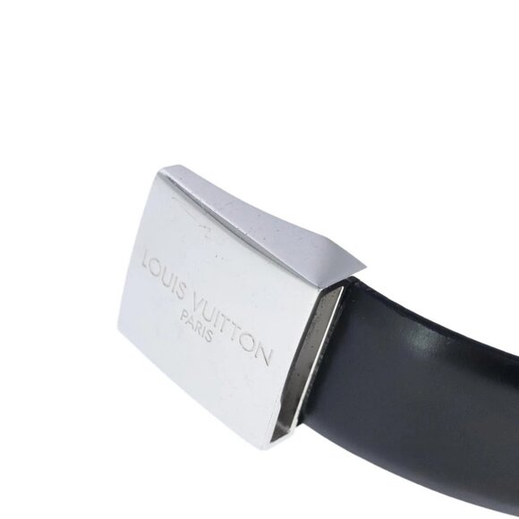 LOUIS VUITTON Ceinture Care Belt Leather Black LV Auth ti2451 - Picture 2 of 16